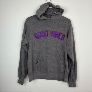 SUB_URBAN RIOT Good Vibes Grey Hoodie Sweatshirt Medium